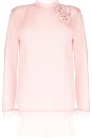 ERMANNO SCERVINO Floral-appliqué sweater