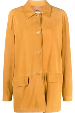 Burberry 1990s leather coat