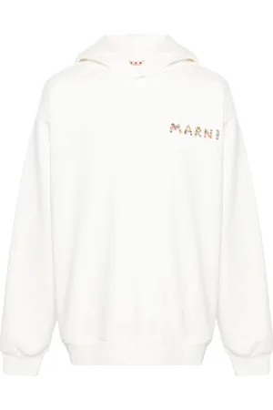 Marni Logo-print cotton hoodie