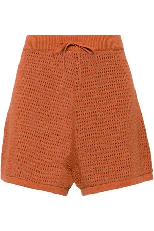 Nanushka Jael crochet-knit shorts
