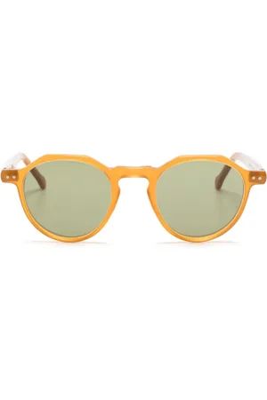LESCA Round-frame tinted sunglasses