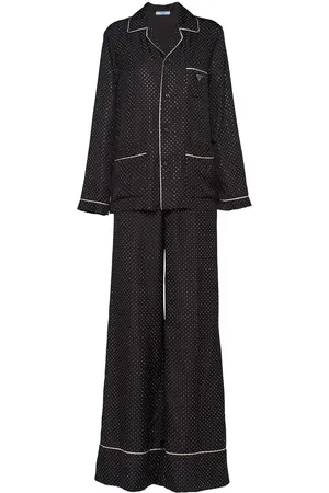 Prada Embroidered twill pajamas
