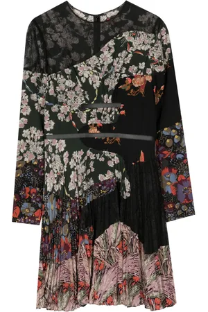 VALENTINO GARAVANI 2010 floral-print silk dress