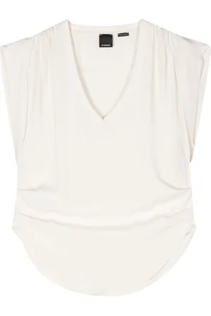 Pinko Gathered sleeveless blouse