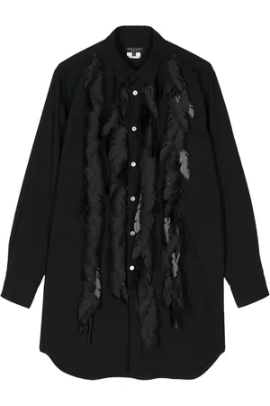 Comme des Garçons Leaf-appliqué long-sleeve shirt