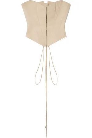 Stella McCartney Panelled corset-style strapless top