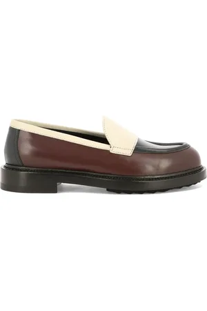 Pierre Hardy Panelled leather loafers