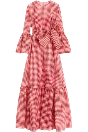 VALENTINO GARAVANI Vichy Opticool organza evening dress
