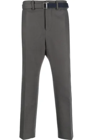 SACAI Wool tailored cropped trousers