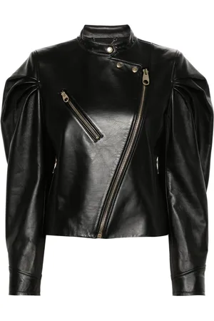 Chloé Pleated leather jacket