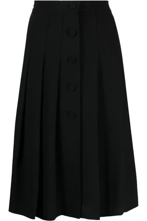 AGNÈS B. Galloway pleated midi skirt