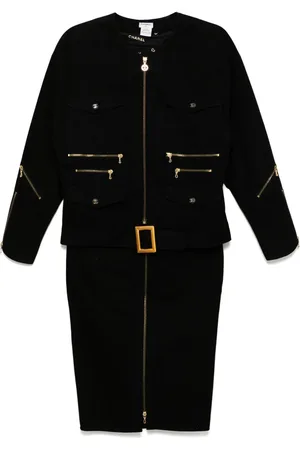 CHANEL 1990-2000s setup suit jacket skirt