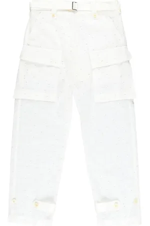 SACAI Logo-embroidery trousers