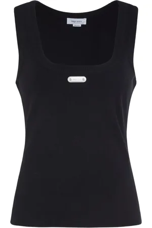 Alexander McQueen Stretch-cotton tank top