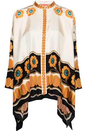 La DoubleJ Daisy Chain silk blouse