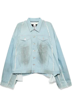 SANKUANZ Raw edge denim jacket