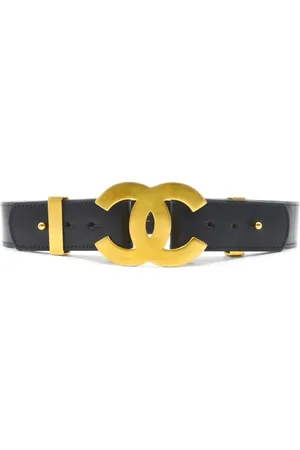 CHANEL 1996 CC leather belt