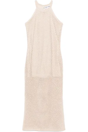 DKNY Open-knit maxi dress