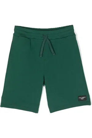 Dolce & Gabbana Logo-patch cotton track shorts