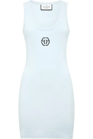 Philipp Plein PP Hexagon-embroidered tank dress