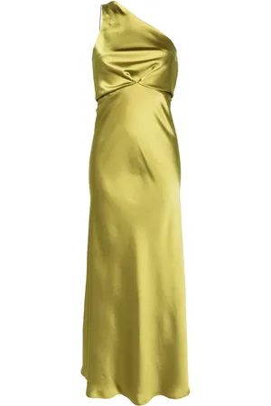 BLANCA One-shoulder satin gown