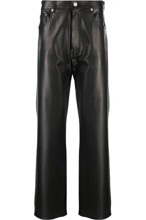 VTMNTS Straight-leg leather trousers