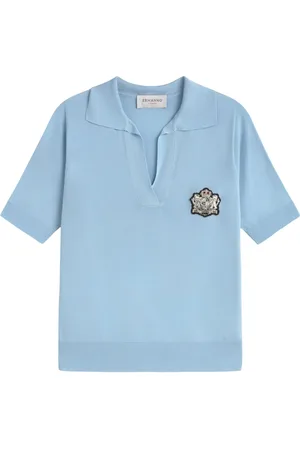 Ermanno Firenze Logo-embroidered polo top