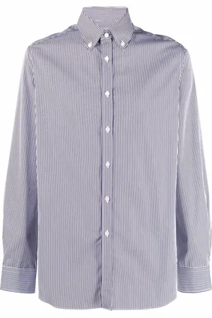 Xacus Stripe-print button-down shirt