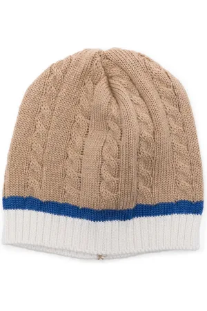 COLORICHIARI Cable-knit beanie hat