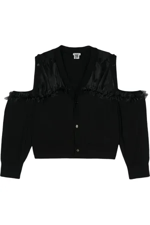 NOIR KEI NINOMIYA Ruffle-detail wool cardigan