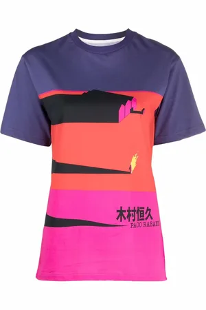 Paco rabanne Colour-block print T-shirt