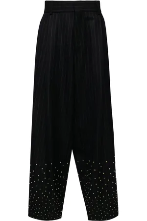 Kolor Stud-embellishment wool trousers