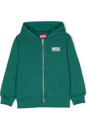 Diesel Logo-print zip-up hoodie