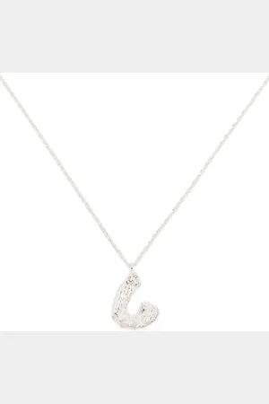 Lee C alphabet pendant necklace