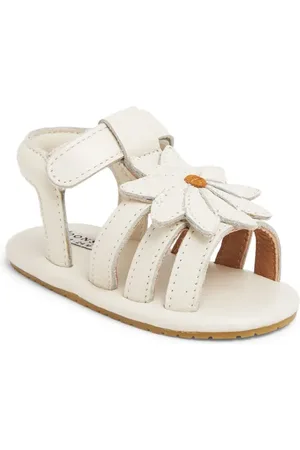 Donsje Floral-appliqué leather sandals