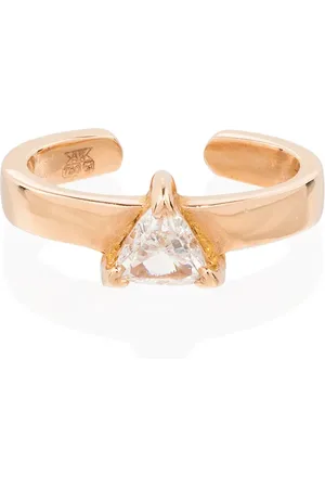 Anita 18kt rose gold Trillion diamond ear cuff