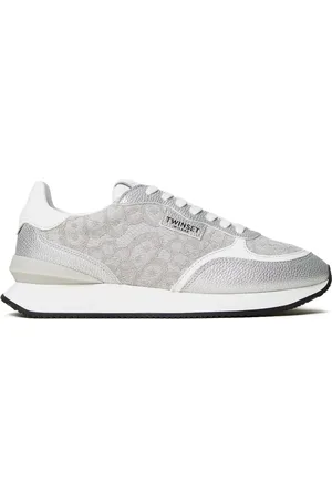 Twin-Set Lace-panelled sneakers