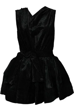 Shushu/Tong Asymmetric bow-detail dress