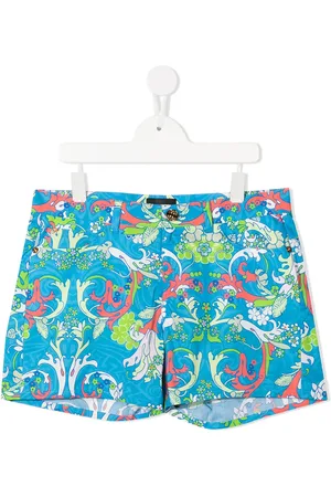 VERSACE Baroque-pattern print shorts
