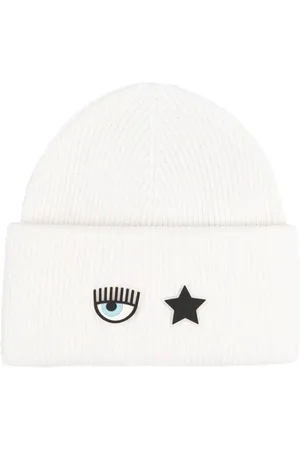 Chiara Ferragni Eye-motif ribbed beanie