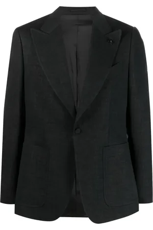 LARDINI Single-breasted peak-lapels blazer