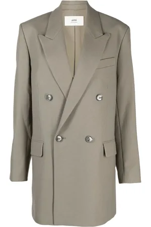 Ami Double-breasted virgin wool blazer