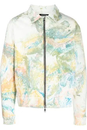Nahmias Marble-print cotton jacket