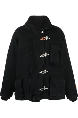 Heron Preston Toggle-fastening canvas jacket