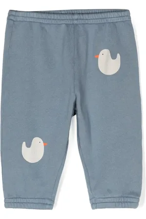 Bobo Choses Duck-print cotton track pants