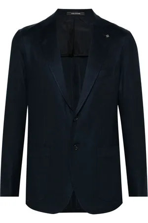 TAGLIATORE Brooch-detail single-breasted blazer