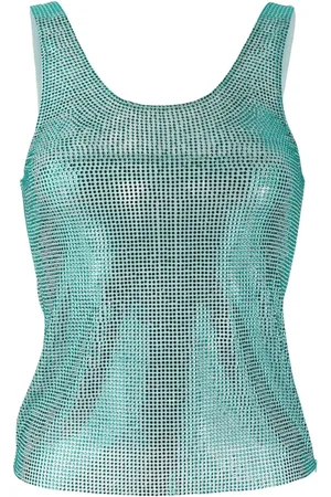 GIUSEPPE DI MORABITO Rhinestone-embellished tank top