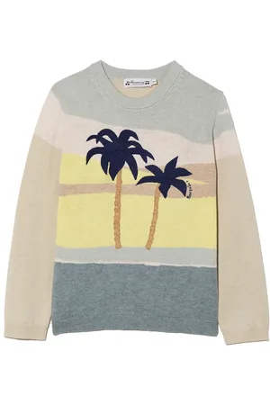 BONPOINT Palm tree print sweater
