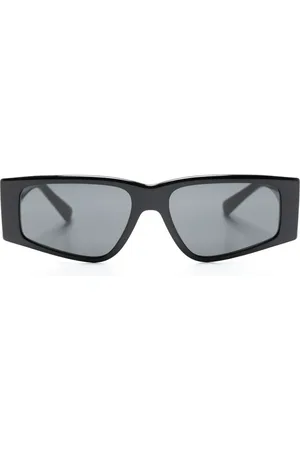 Dolce & Gabbana Logo-embossed rectangle-frame sunglasses