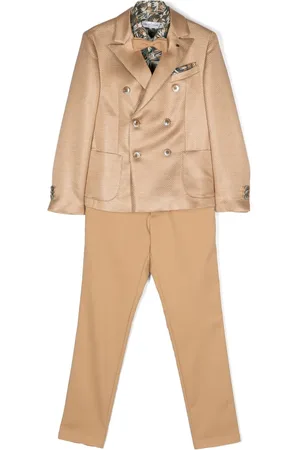 COLORICHIARI Three-piece floral-print suit